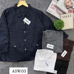 Atasan Kemeja Salur Strip