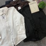 Atasan Kemeja Salur Strip